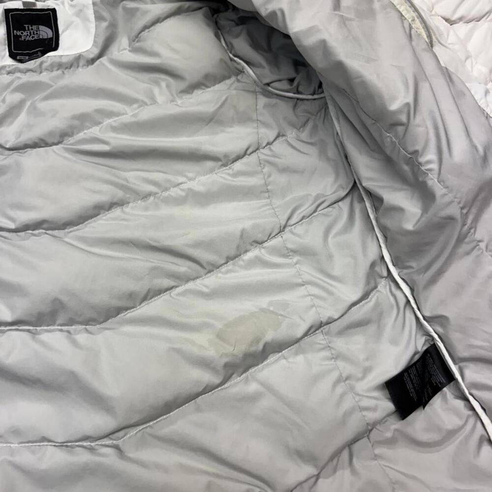 North Face Down Puffer Jacket White Used *flawed*… - image 5